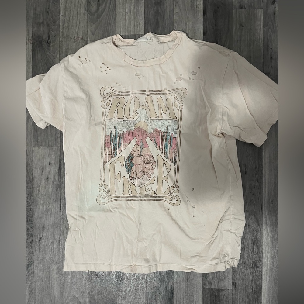 Altard State Roam Free' Graphic Tee - Light Pink